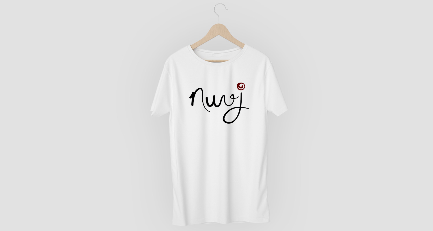 camiseta nuvj, diseño gráfico